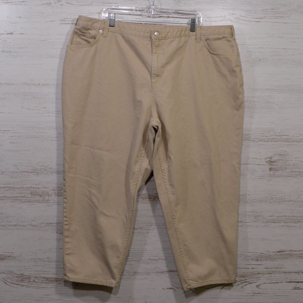 Lands End Khaki Colored Jeans Women's Size 24WP